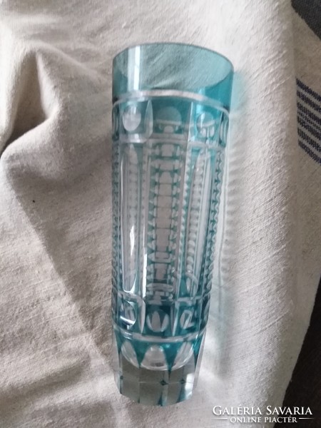 Crystal glass - in turquoise / 1 pc.
