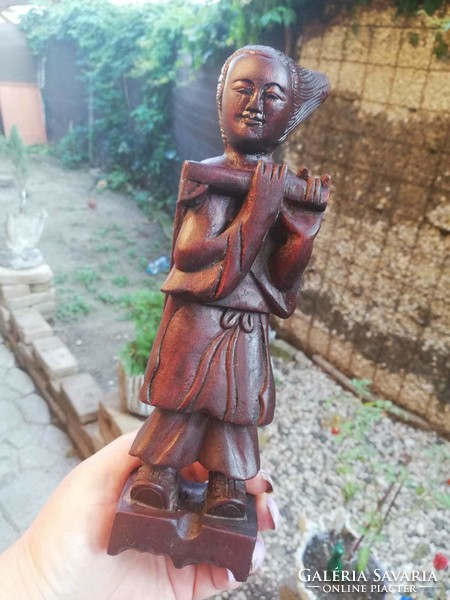 Eastern wooden statue 21 cm