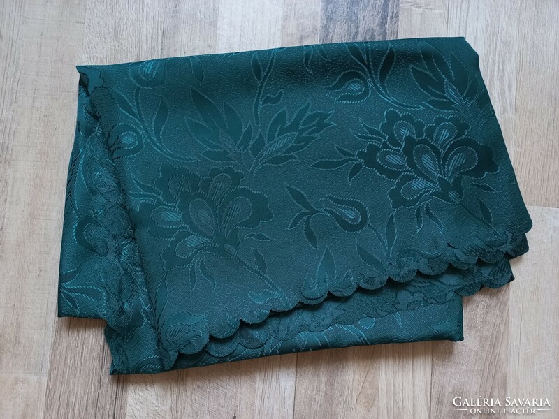 Large silk damask tablecloth 150 x 220 cm