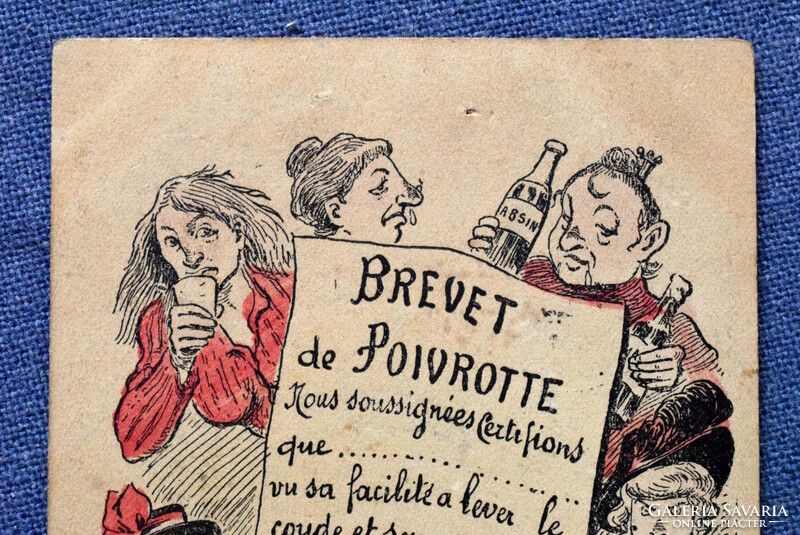 Antique grotesque or satirical graphic postcard g mouton what alcohol does to women