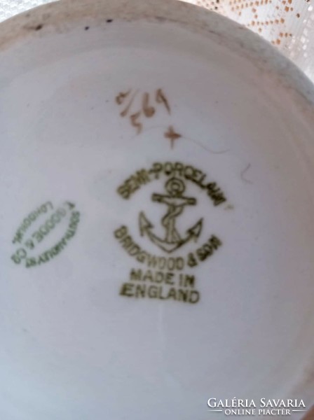 Szecessziós nagyobb méretű angol porcelán mártásos tál