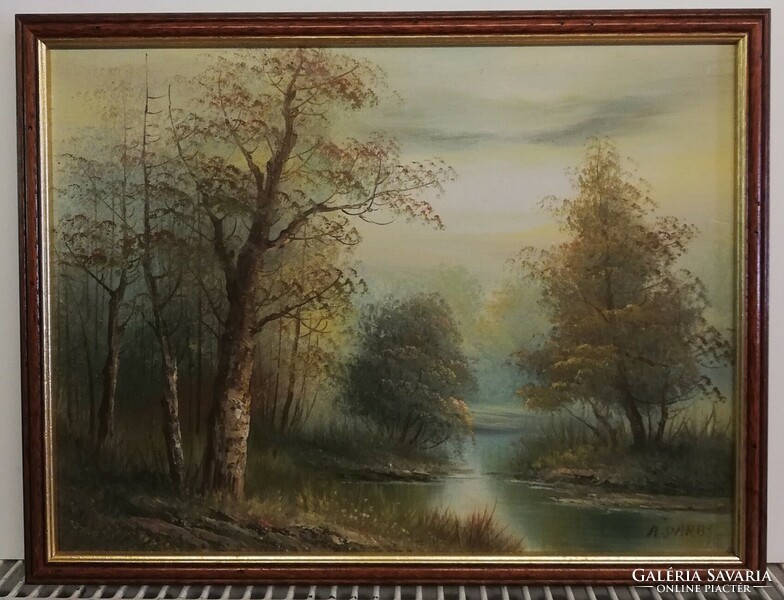 Classic landscape - contemporary painting (size 33.5 X 43.5 Cm, oil)
