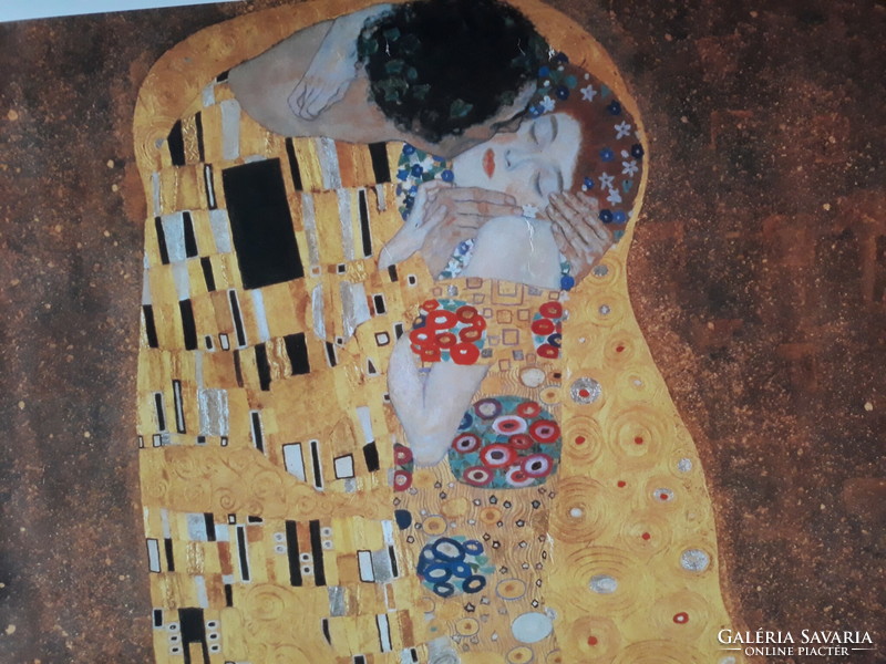 Gustav Klimt - A csók / Der Kuss (poszter)