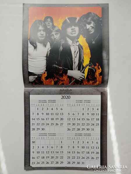 AC/DC - 2021-es hivatalos falinaptár - Official Calendar