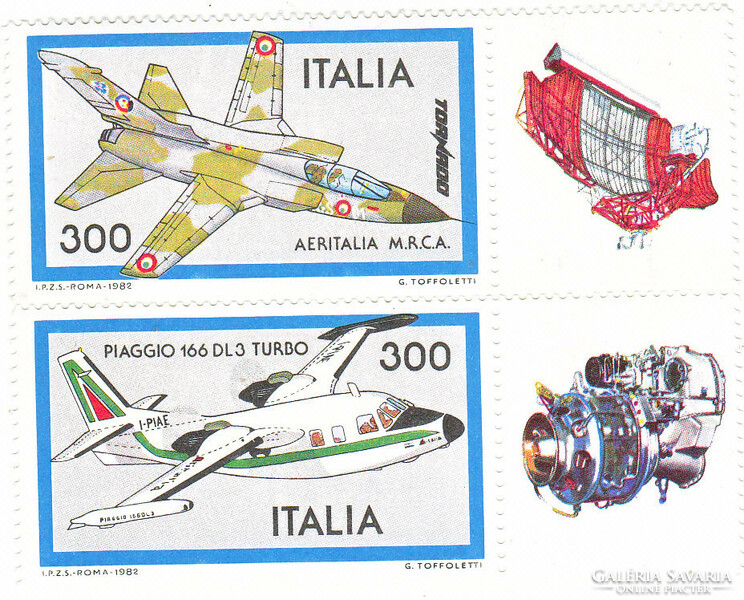 Italy commemorative stamp pair 1982