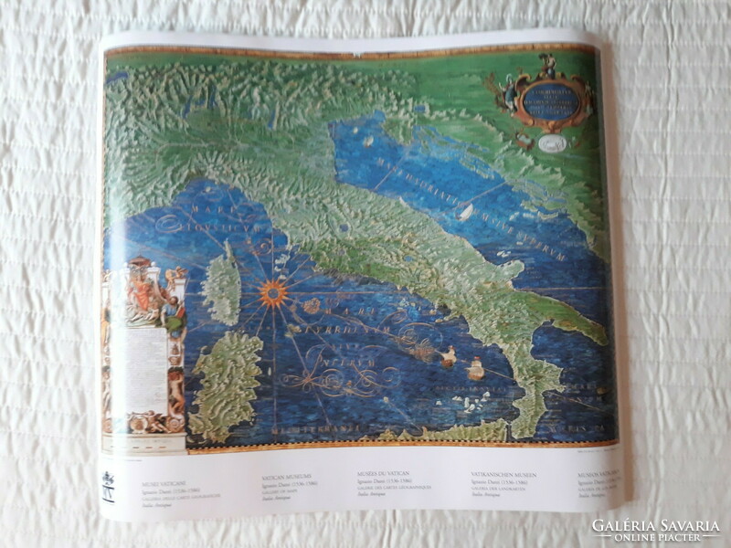 Italy map reproduction from the Vatican Museum