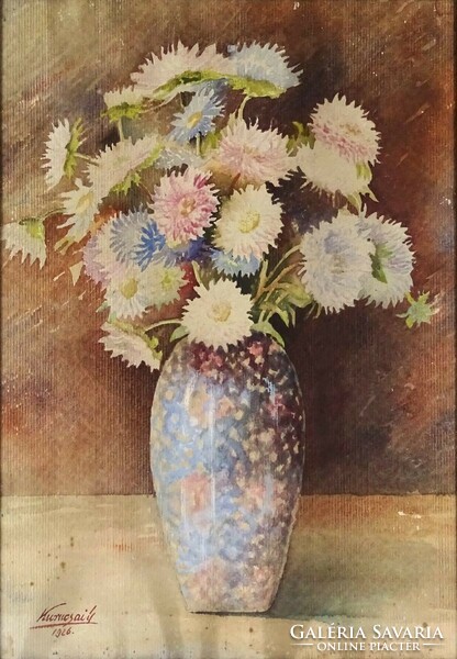 1N860 Kurucsai jelzéssel : Asztali virágcsendélet 1926