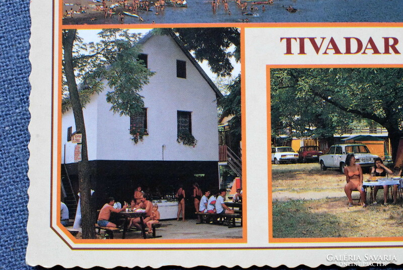 Tivadar - Strand / fürdőzők  -fotó mozai képeslap - 1994 futott