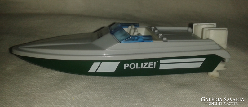 Retro police motorboat model (plastic)