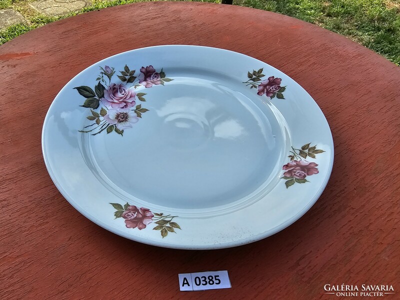 A0385 plain rose pattern round cake plate 29 cm