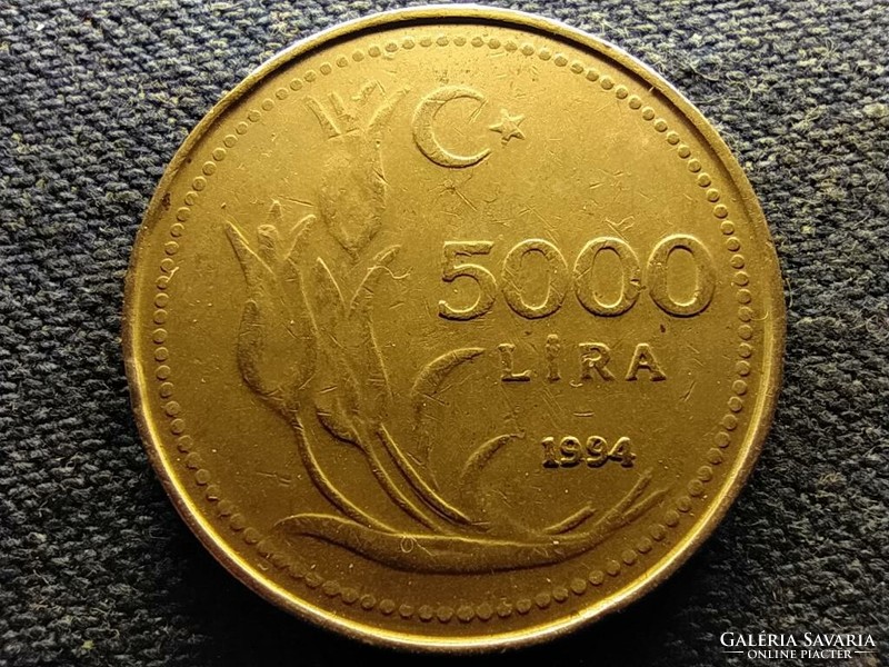 Republic of Turkey (1923-) 5000 lira 1994 (id66613)
