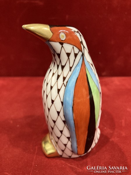 Hollóházi porcelán  garden pingvin