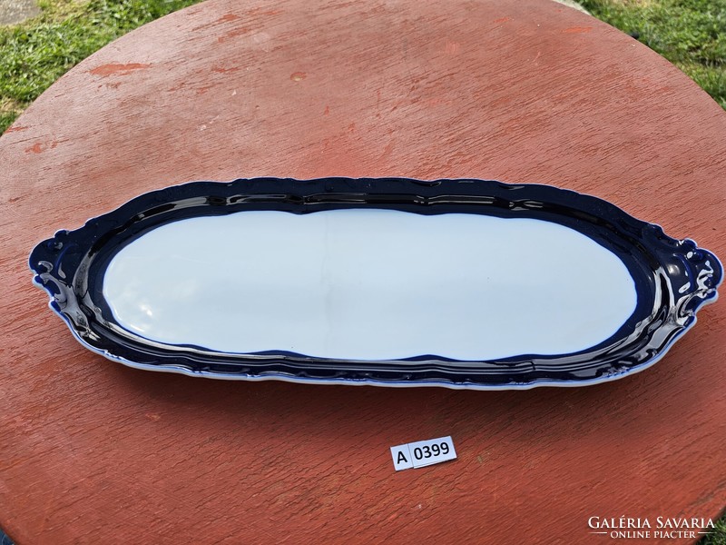 A0399 zsolnay pompadour base glaze serving bowl 44x16 cm