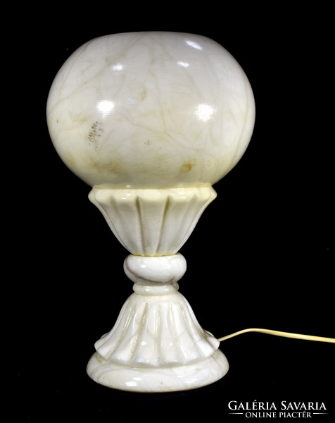 Decorative and very heavy marble stone lamp!