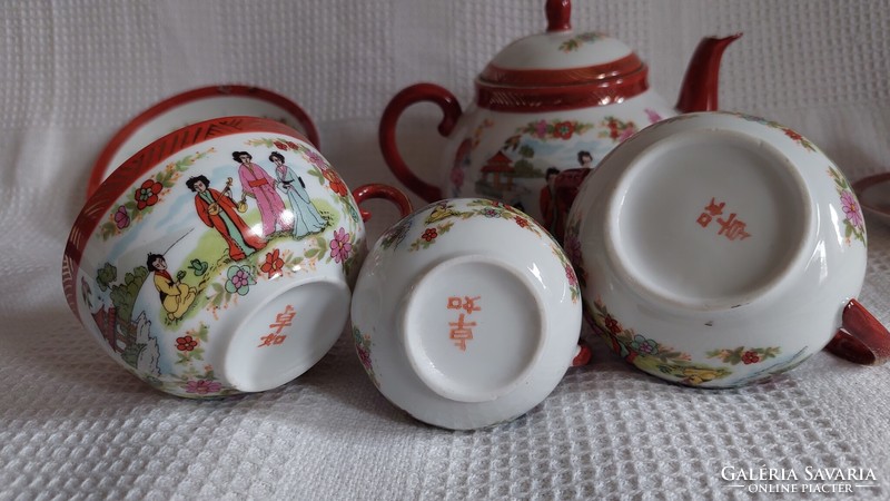 Japán porcelán teás készlet
