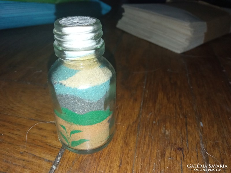 Üvegbe zárt szaharai homokkép 30 ml