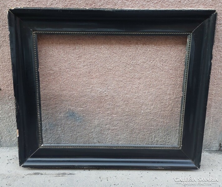Old wooden picture frame, internal size 59x72 cm