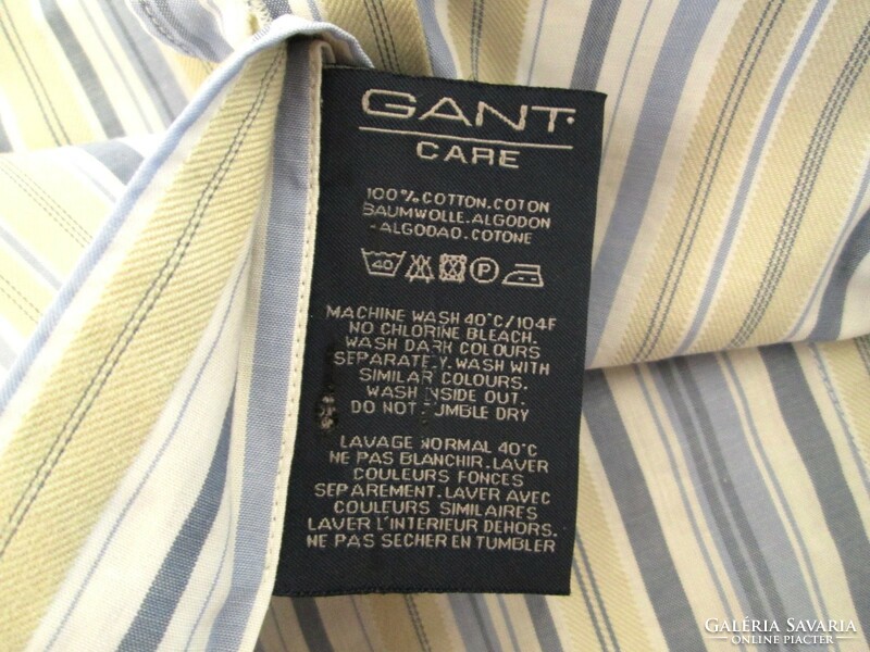 Original gant slim fit (l) elegant striped long sleeve men's shirt