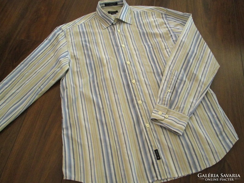Original gant slim fit (l) elegant striped long sleeve men's shirt