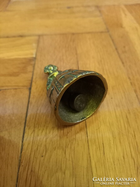Antique copper bell with copper tongue (6.2x4.3 cm)