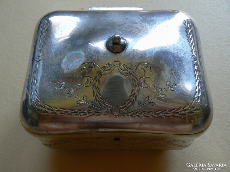 Silver art-deco sugar box (476 g.) Vienna 