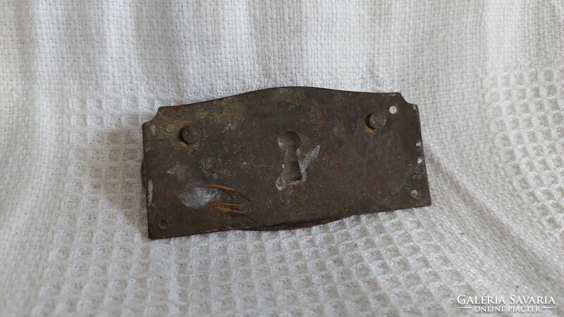 Antique bronze or copper furniture component, drawer pull