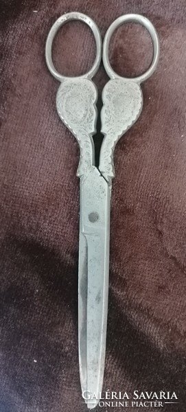 Antique scissors with József Ferenc and sissy face