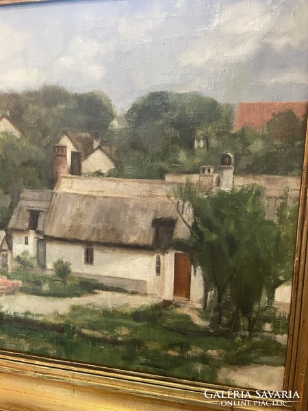 Szép festmény : Nagybányai házak