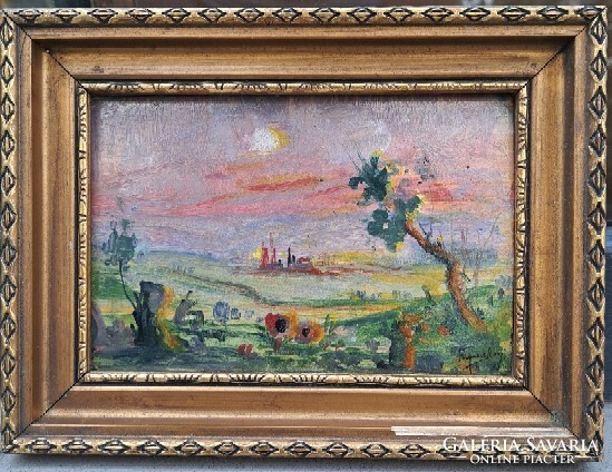György Ruzicskay (1896-1993): colorful landscape