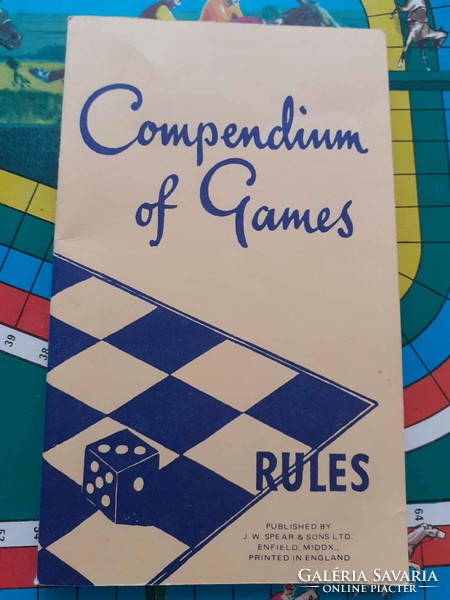 Spears Compendium of Games újszerű állapotú angol retro társasjáték gyűjtemény
