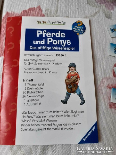 Lovas Társasjáték Ravensburger Pferde und Ponys 23260 4