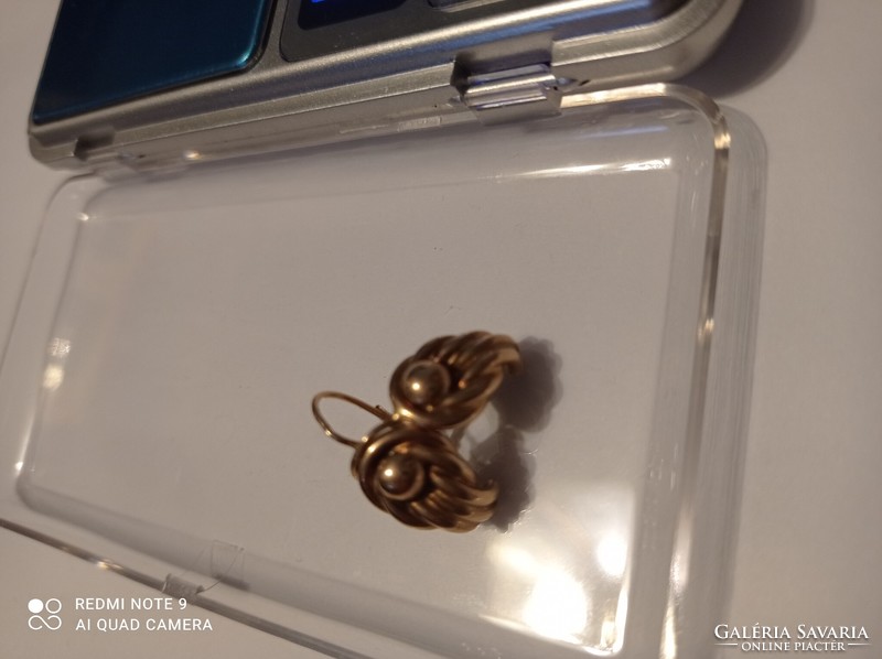 Antique gold earrings 3.4gr 14k
