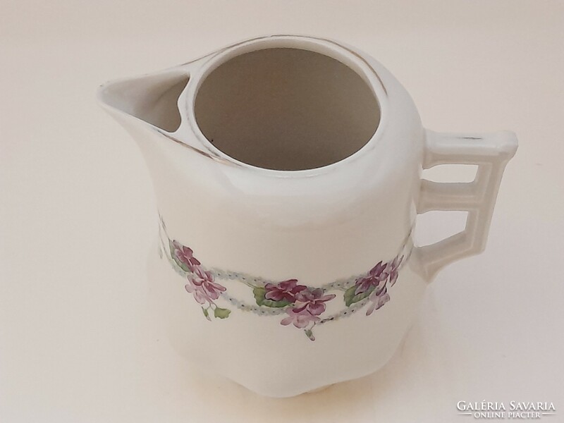 Art Nouveau violet jug, spout