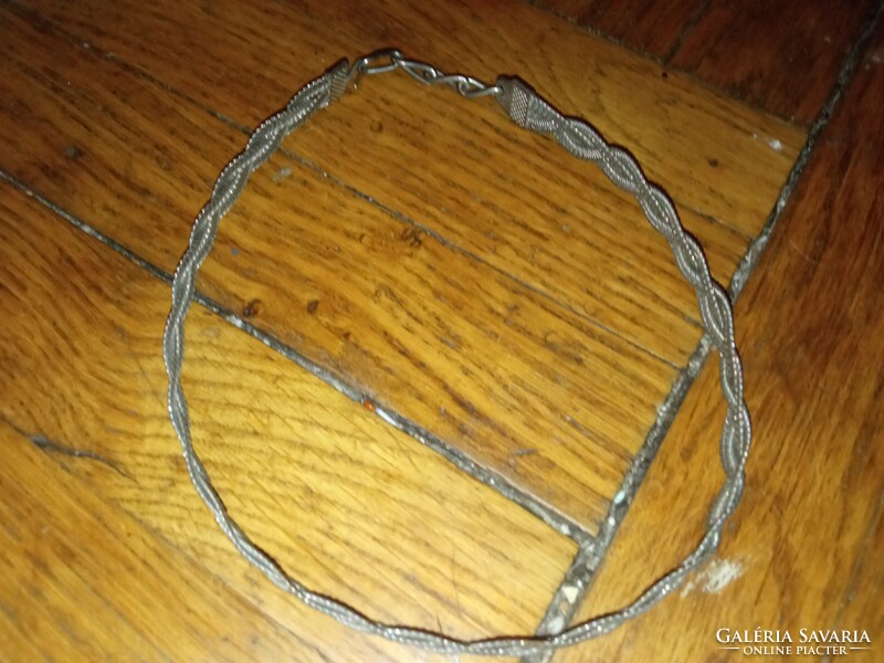 Különleges vintage nyaklánc nyúlós szőtt fémből