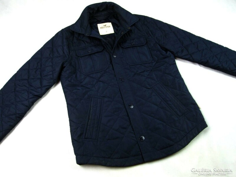 Original Hollister (s) Night Navy Blue Men's Transitional Quilted Jacket