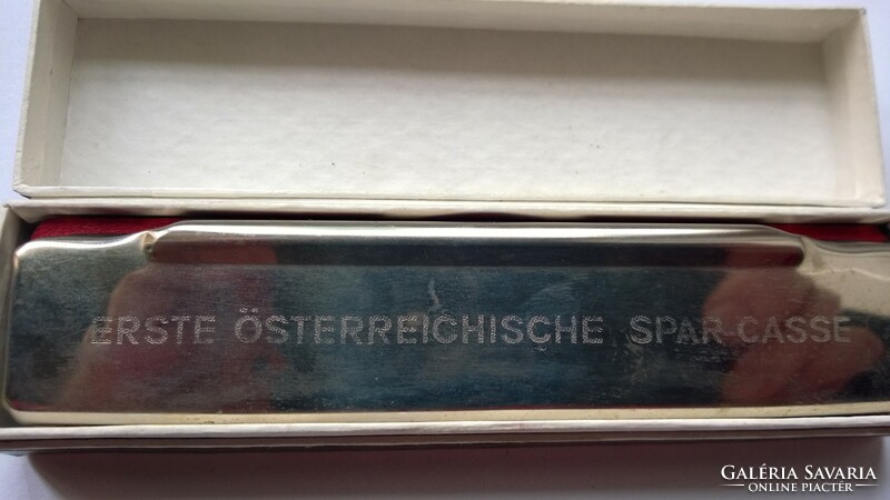 Harmonica in box, erste-Austrian-spar-casse