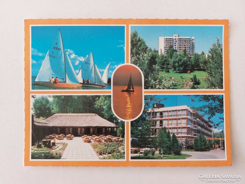 Régi képeslap Balatonszéplak fotó levelezőlap 1985