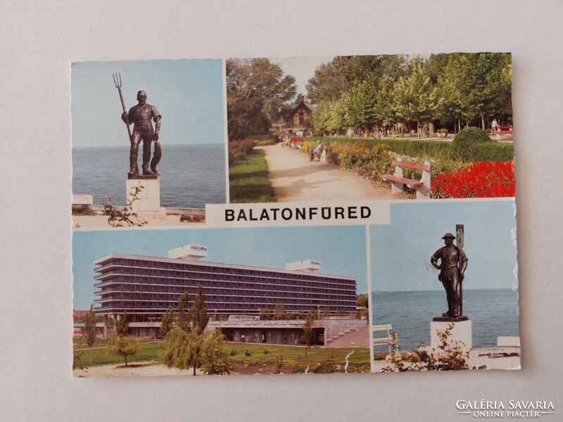 Old postcard Balatonfüred photo postcard 1979