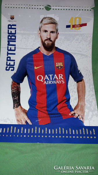 2017. Fc barcelona football official fan wall calendar poster 43 x 30 cm good condition
