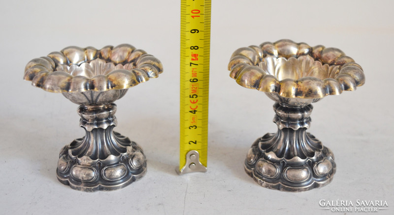 Silver antique spice rack in pairs