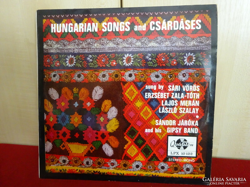 Vinyl LP - qualiton lpx- 10122. Stereo-mono. Hungarian sheet music and czardas. Jokai.