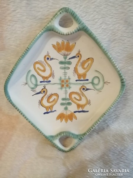 Gorka Géza ceramic haban pattern, bird bowl