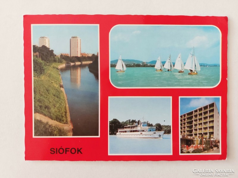 Old postcard Balaton photo postcard Siofok 1982