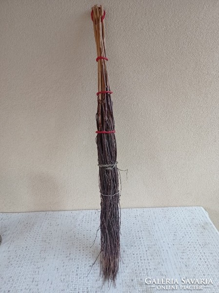 Old cane broom 100 cm