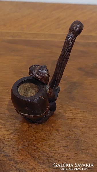 Spicy, figural erotic ceramic pipe