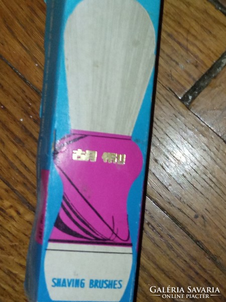 Retró Kínai vaddisznósörte-fa borotválkozó pamacs eredeti csomagolásban