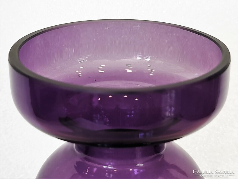 Retro modern design Alfred Taube purple glass vase
