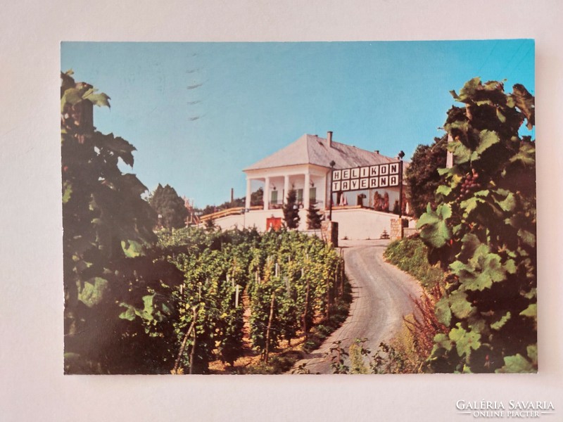 Old postcard vonyarcvashegy photo postcard 1979 helikon tavern