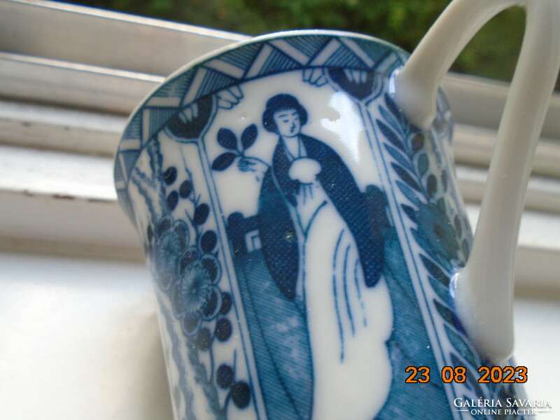 Kangxi Long Elisa mintával kék-fehér  kínai csésze Imperial Blue jelzéssel