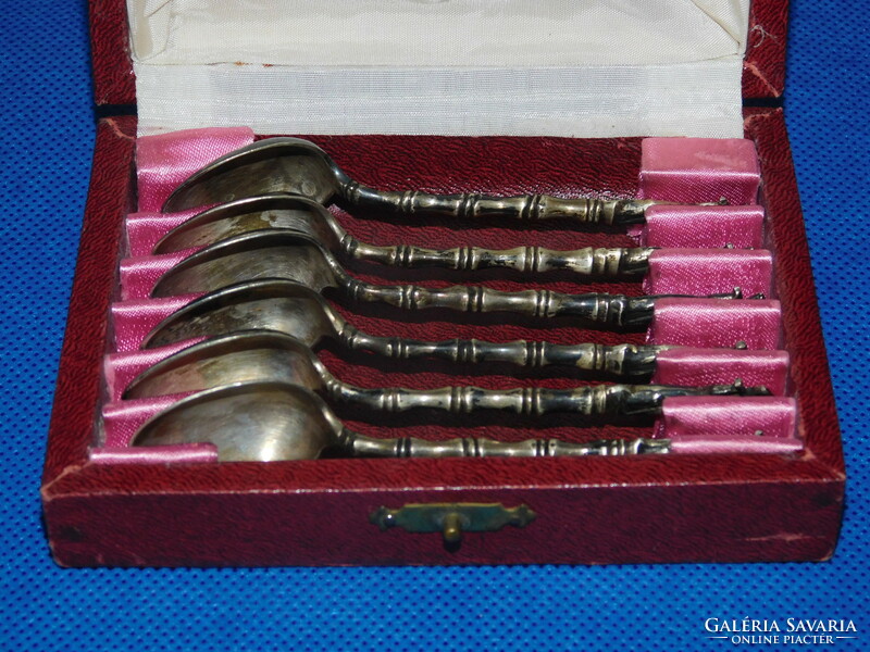 Silver set of 6 coffee spoons 77 gr 10.5 Cm